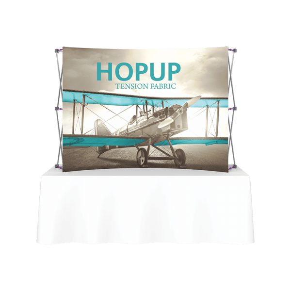 Hopup-7-5ft-curved-tabletop-tension-fabric-display_front-graphic-front